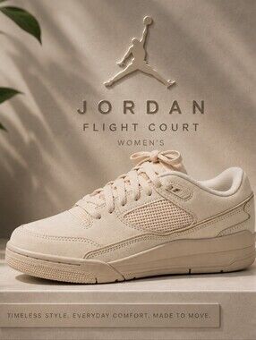Women's Nike Air Jordan Flight Court – Beige Colorway
Size: Women's 9 NIB